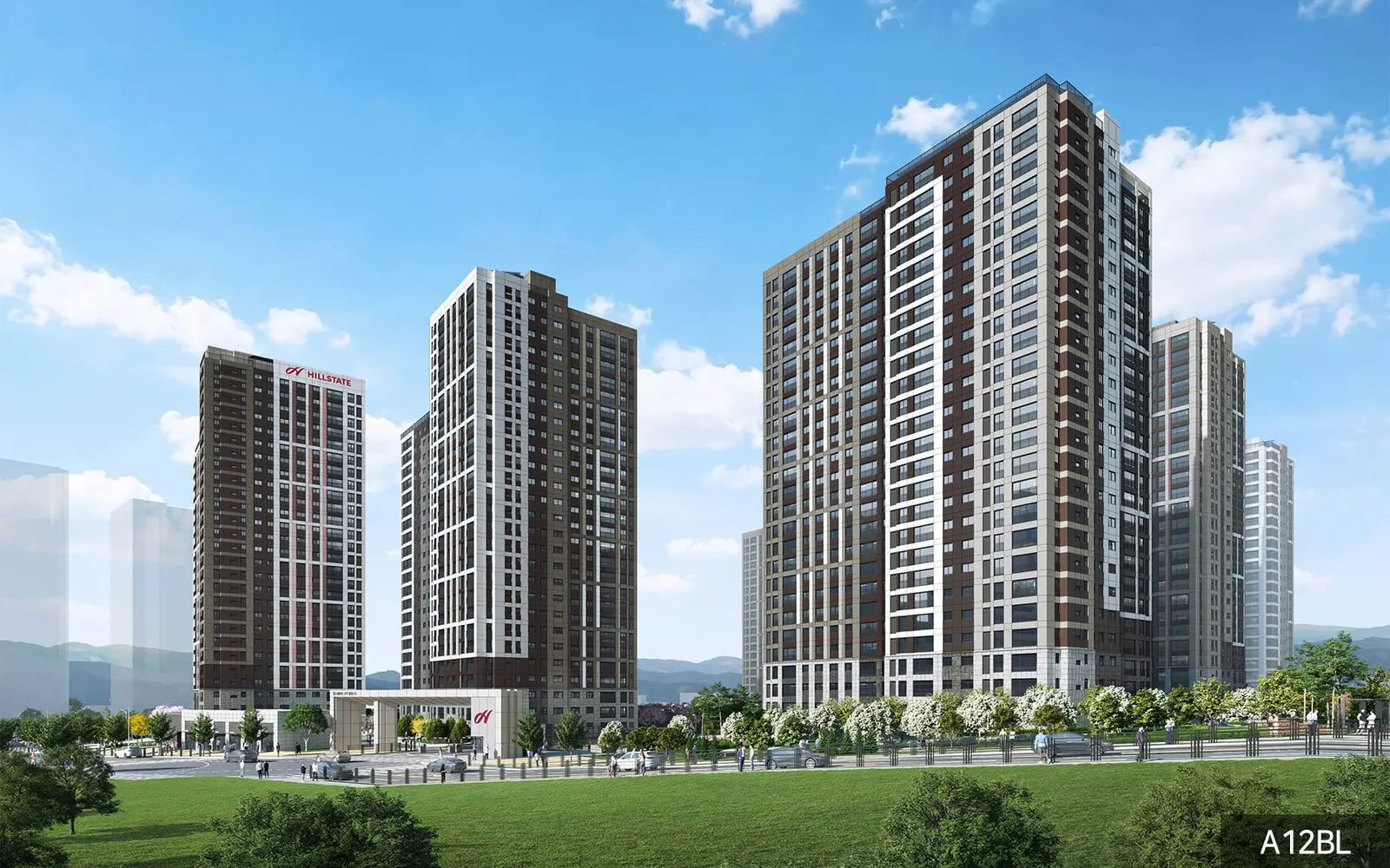 힐스테이트 고덕 엘리스트 A12BL 조감도